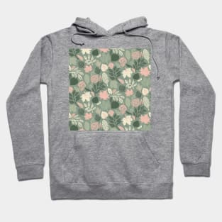 Sage Green Fall Leaves Hoodie